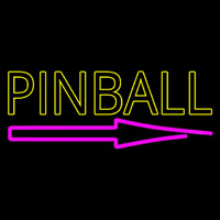 Pinball With Arrow 2 Neonkyltti