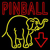 Pinball With Arrow Neonkyltti