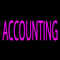 Pink Accounting Neonkyltti