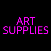 Pink Art Supplies Block 1 Neonkyltti