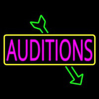 Pink Auditions Green Arrow Neonkyltti