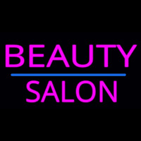 Pink Beauty Salon Blue Line Neonkyltti
