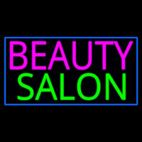 Pink Beauty Salon Green With Blue Border Neonkyltti