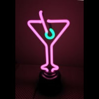 Pink Cocktail Desktop Neonkyltti