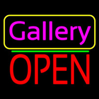 Pink Cursive Gallery With Open 1 Neonkyltti