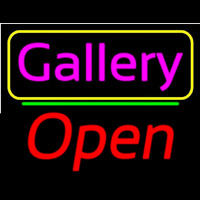 Pink Cursive Gallery With Open 2 Neonkyltti