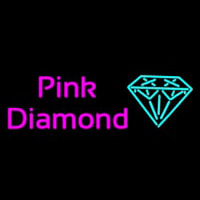 Pink Diamond Turquoise Logo Neonkyltti