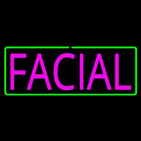 Pink Facial Green Border Neonkyltti