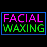 Pink Facial Wa ing Blue Border Neonkyltti