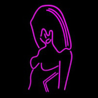 Pink Girl Strip Club Neonkyltti