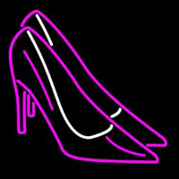 Pink High Heels Block Neonkyltti