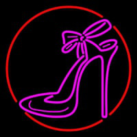 Pink High Heels With Ribbon Neonkyltti