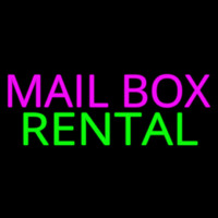 Pink Mailbo  Green Rental Block Neonkyltti