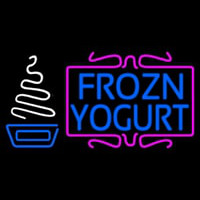Pink N White Frozen Yogurt Neonkyltti