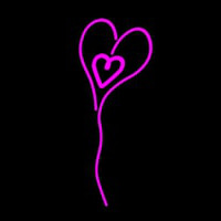 Pink Neon Heart Neonkyltti