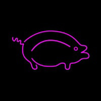 Pink Pig Logo Neonkyltti