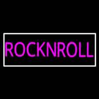 Pink Rock N Roll With White Border Neonkyltti