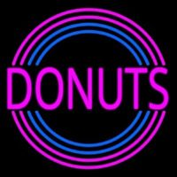 Pink Round Donuts Neonkyltti