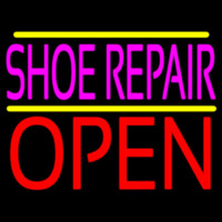 Pink Shoe Repair Open Neonkyltti