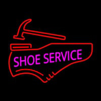 Pink Shoe Service Neonkyltti