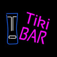 Pink Tiki Bar with Logo Neonkyltti