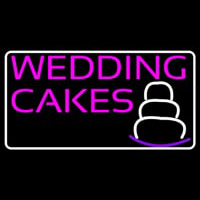 Pink Wedding Cakes Neonkyltti