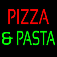 Pizza And Pasta Red And Green Neonkyltti