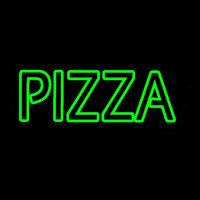 Pizza In Green Dbl Stroke Neonkyltti