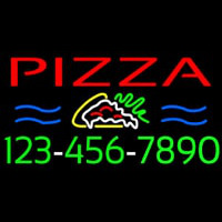 Pizza With Phone Number Neonkyltti