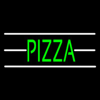 Pizza With White Line Neonkyltti