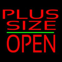 Plus Size Block Open Green Line Neonkyltti