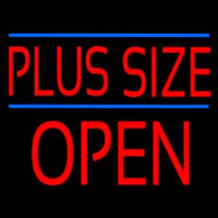 Plus Size Blue Lines Block Open Neonkyltti