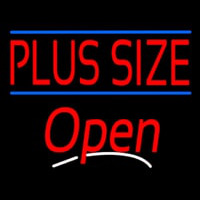 Plus Size Blue Lines Open Neonkyltti