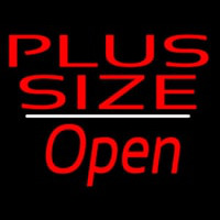 Plus Size Open White Line Neonkyltti