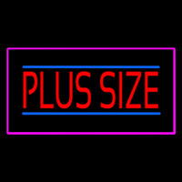 Plus Size Pink Border Neonkyltti