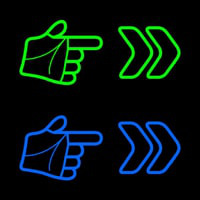 Pointer Arrow Hand Neonkyltti