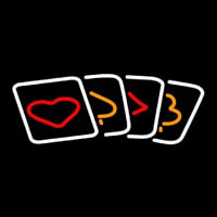 Poker Cards Icon 1 Neonkyltti