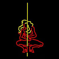 Pole Dance Girl Neonkyltti