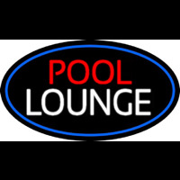 Pool Lounge Oval With Blue Border Neonkyltti