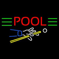 Pool With Pool Logo Neonkyltti