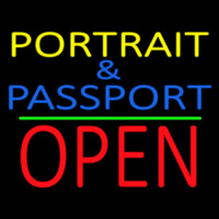 Portrait And Passport With Open 1 Neonkyltti