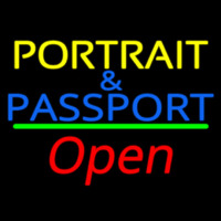 Portrait And Passport With Open 2 Neonkyltti