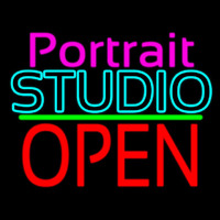 Portrait Studio Open 1 Neonkyltti