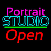 Portrait Studio Open 2 Neonkyltti