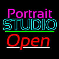 Portrait Studio Open 3 Neonkyltti