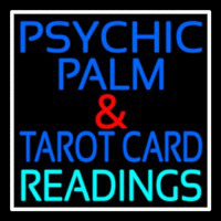 Psychic Palm And Tarot Card Readings White Border Neonkyltti