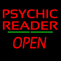 Psychic Reader Green Line Open Neonkyltti