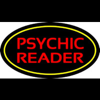 Psychic Reader Yellow Oval Neonkyltti