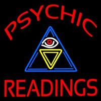 Psychic Readings Logo Neonkyltti