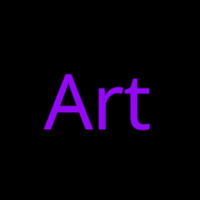 Purple Art Cursive Neonkyltti